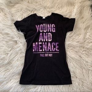 Young And Menace Fall Out Boy Shirt Band Tee